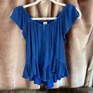 Blue Free People Top